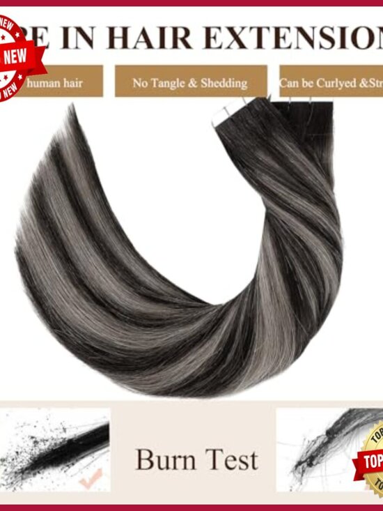 20 Inch Human Hair Tape-In Extensions, 50g 20 Pieces, Seamless main image 5